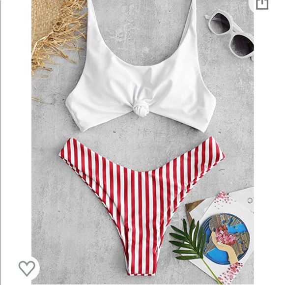 Zaful Other - ZAFUL striped bikini sz L